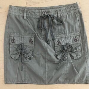 Saks Fifth Avenue Olive Mini Skirt